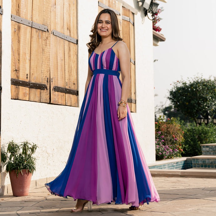 Blossom Burst Backless Dress